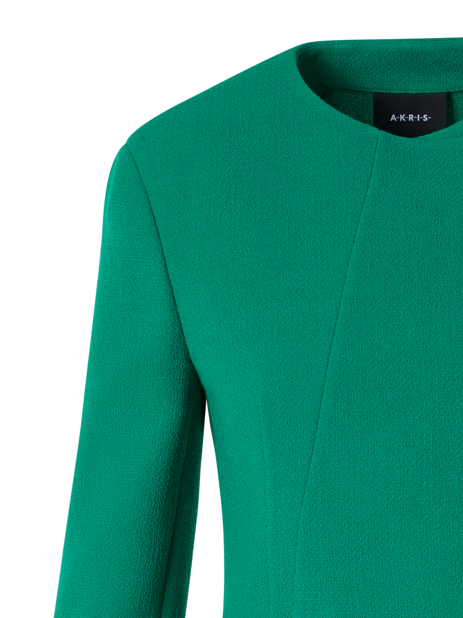 Designer Hemilio Short Jacket in Wool Double-Face - green