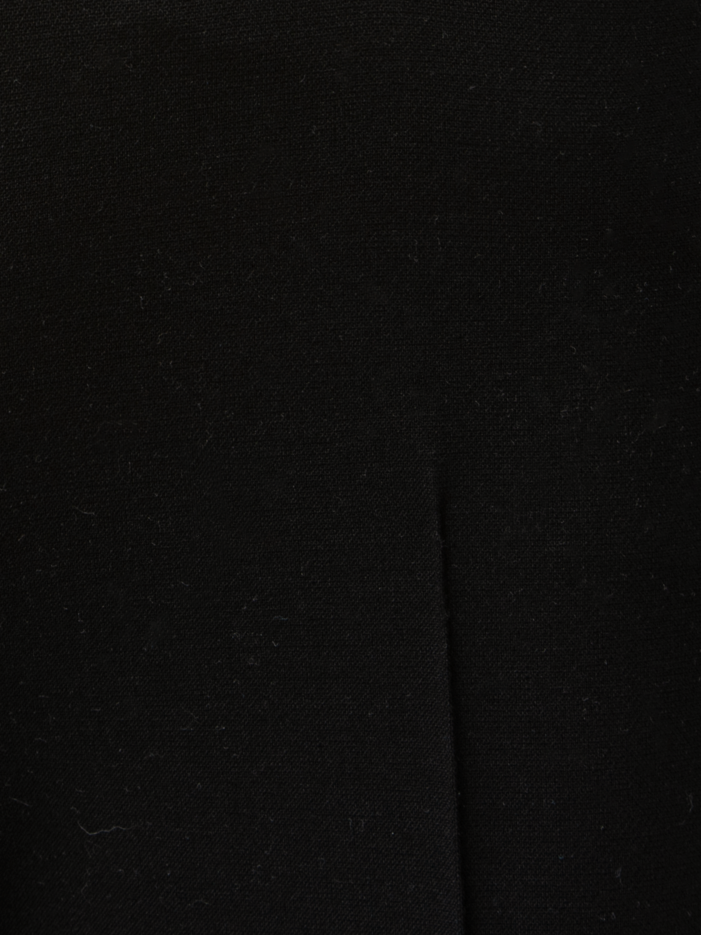 Designer Straight Wool Pants - black