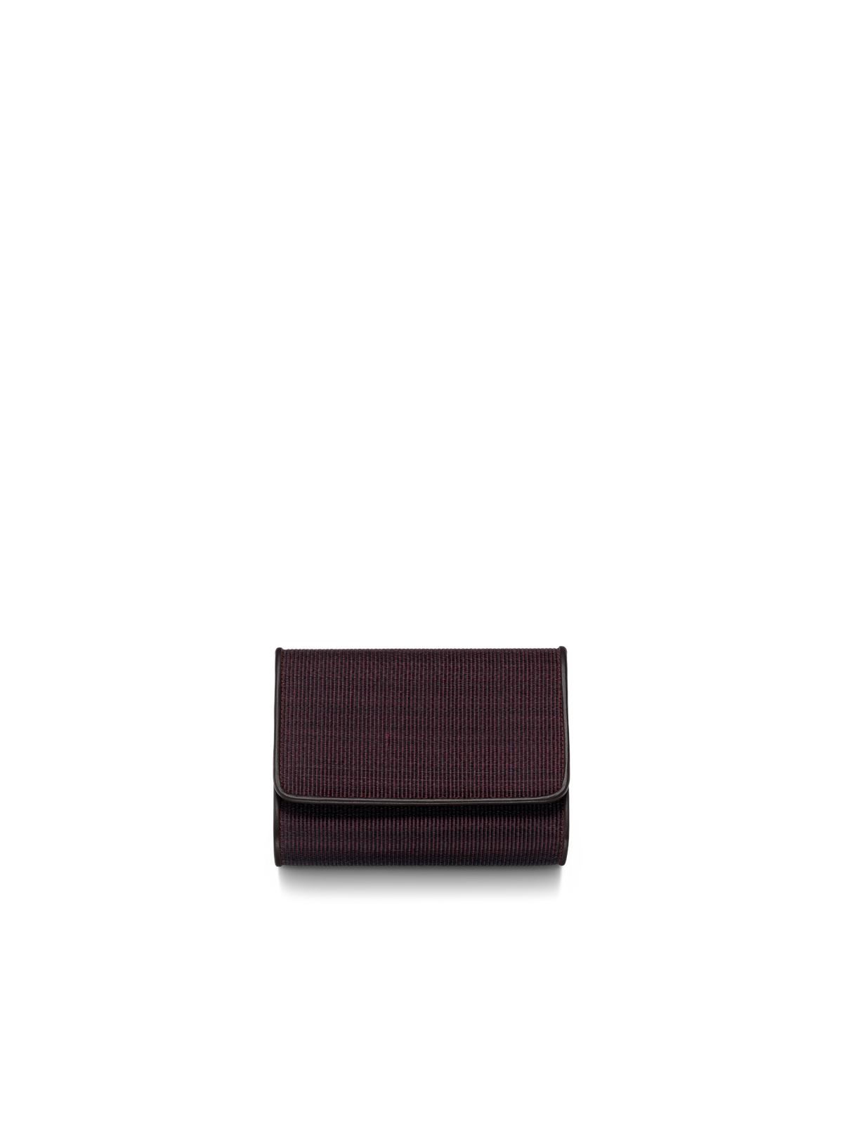 Designer Tri-Fold Wallet in Horsehair Fabric - purple