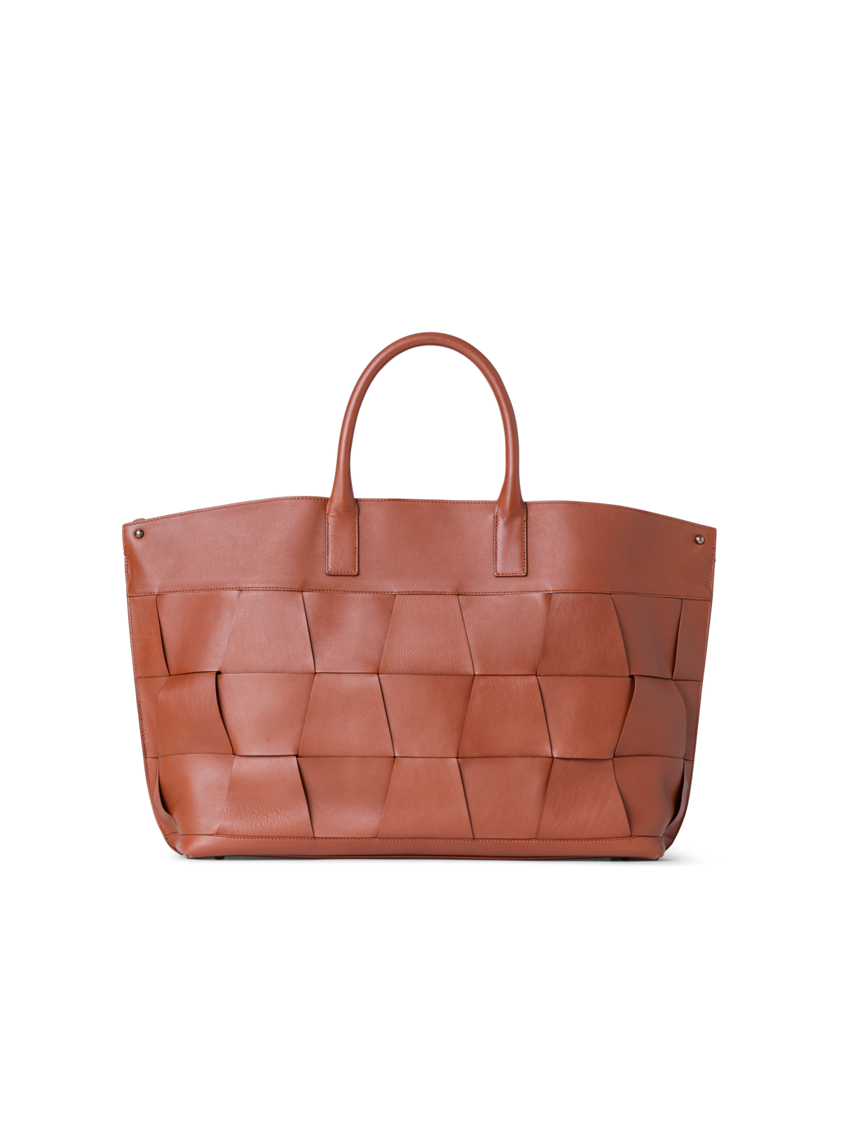 Designer Ai Medium Top Handle Tote - brown