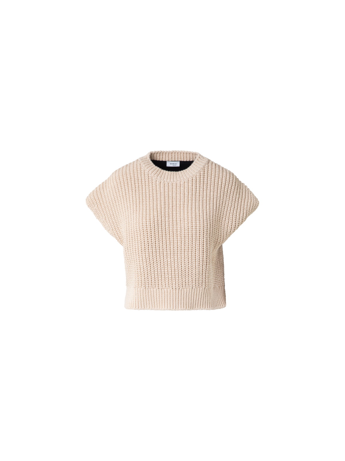 Designer Bi-Color Jersey-Knit-Sweater - neutral - pastel - navy - blue - multicolor - beige