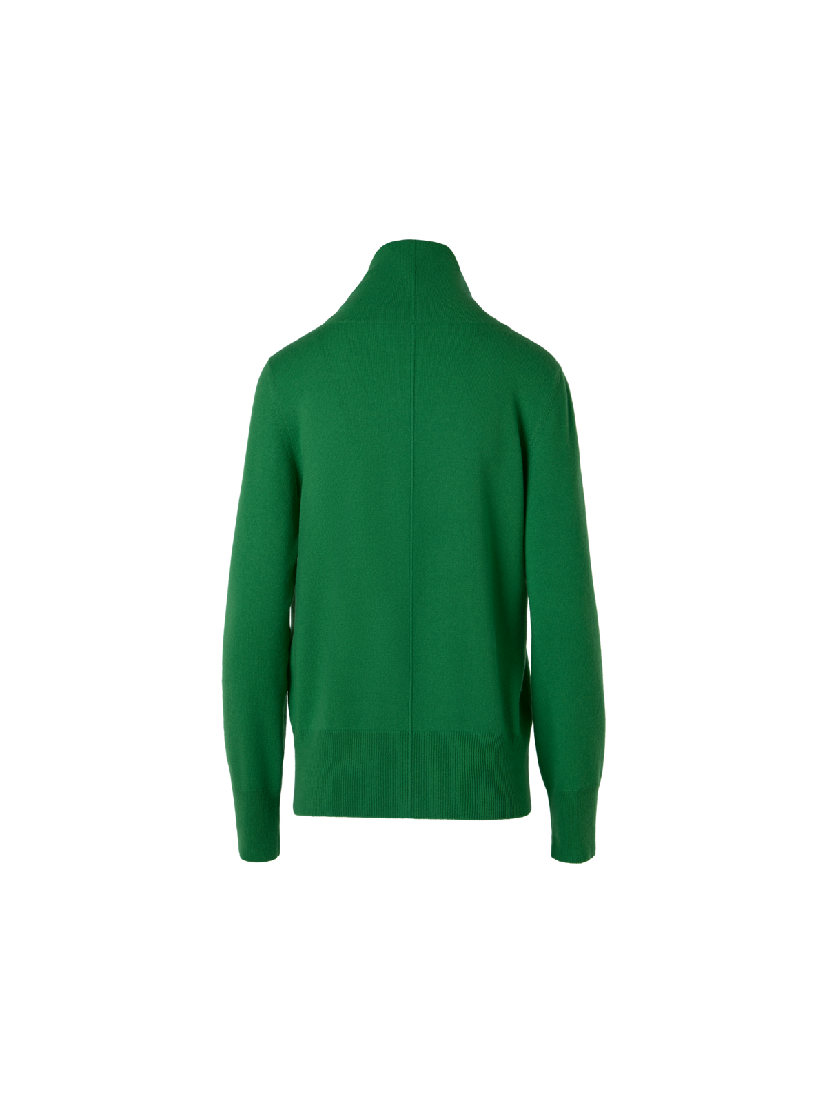 Designer Cashmere Sweater with Wide Turtleneck - green