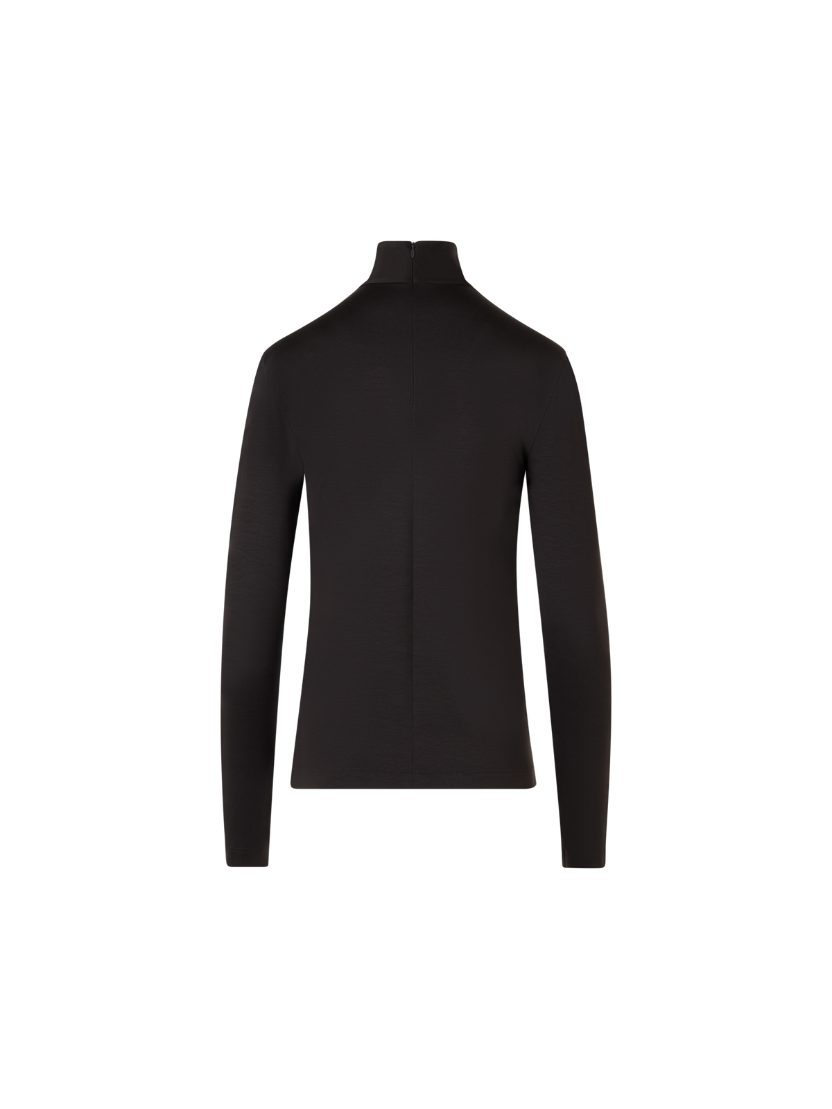 Designer Mock Neck Shirt in Modal Jersey - brown