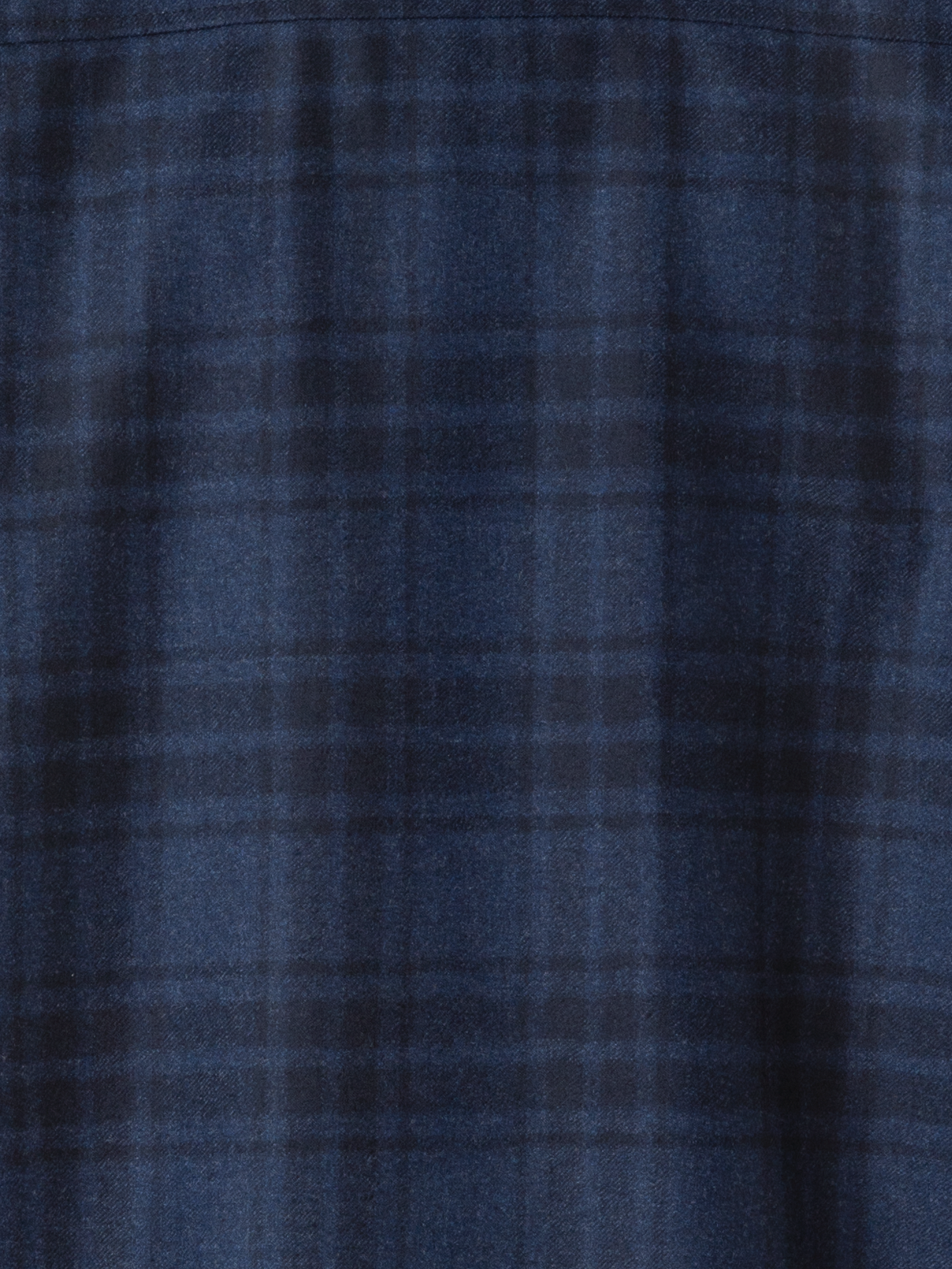 Designer Oversized Wool Flannel Plaid Shirt Jacket - neutral - navy - blue