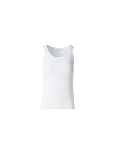 Designer Cream Knit Tank Top - neutral - ecru - white