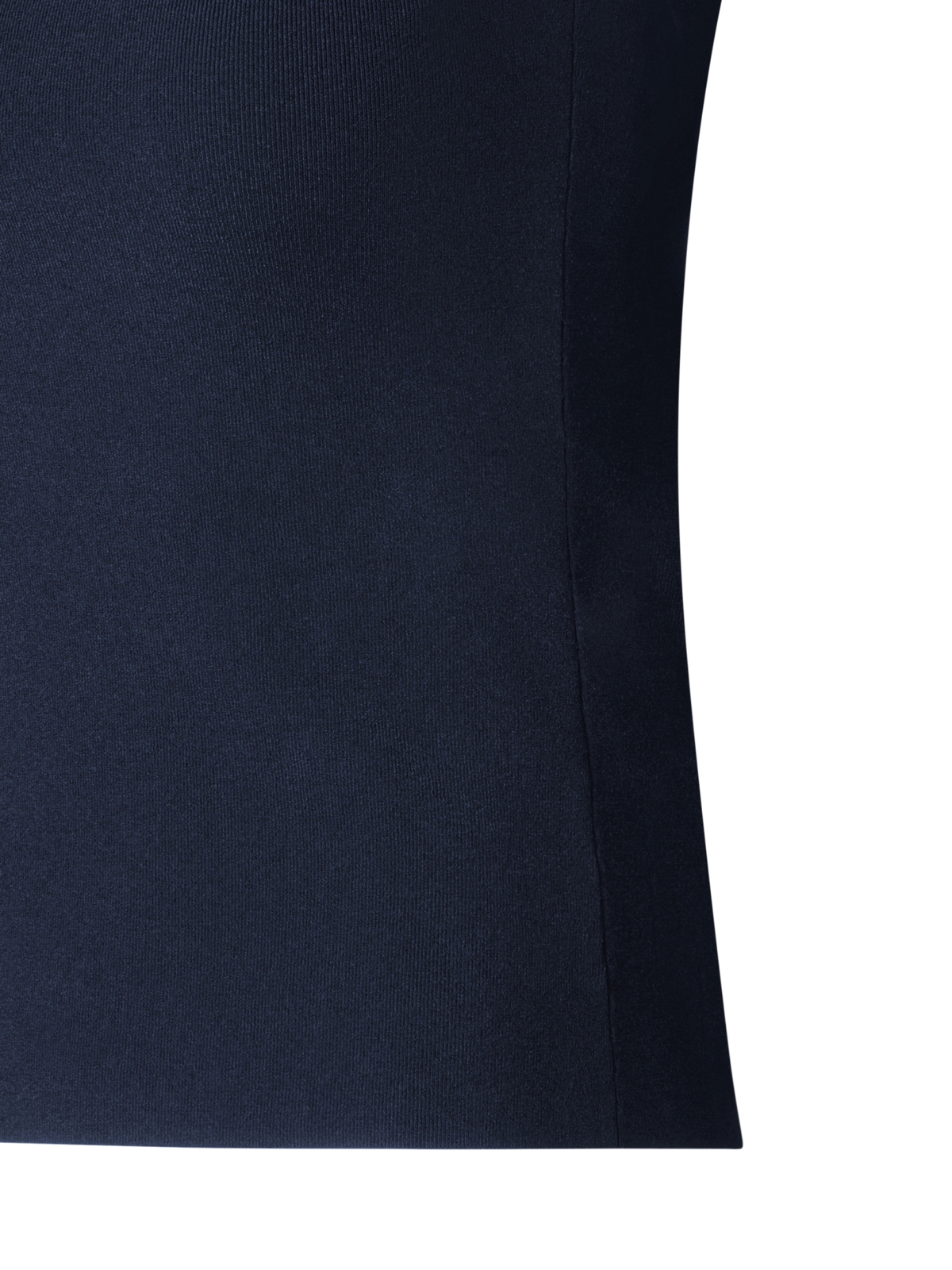 Designer Fitted Knit Tank Top - navy - blue