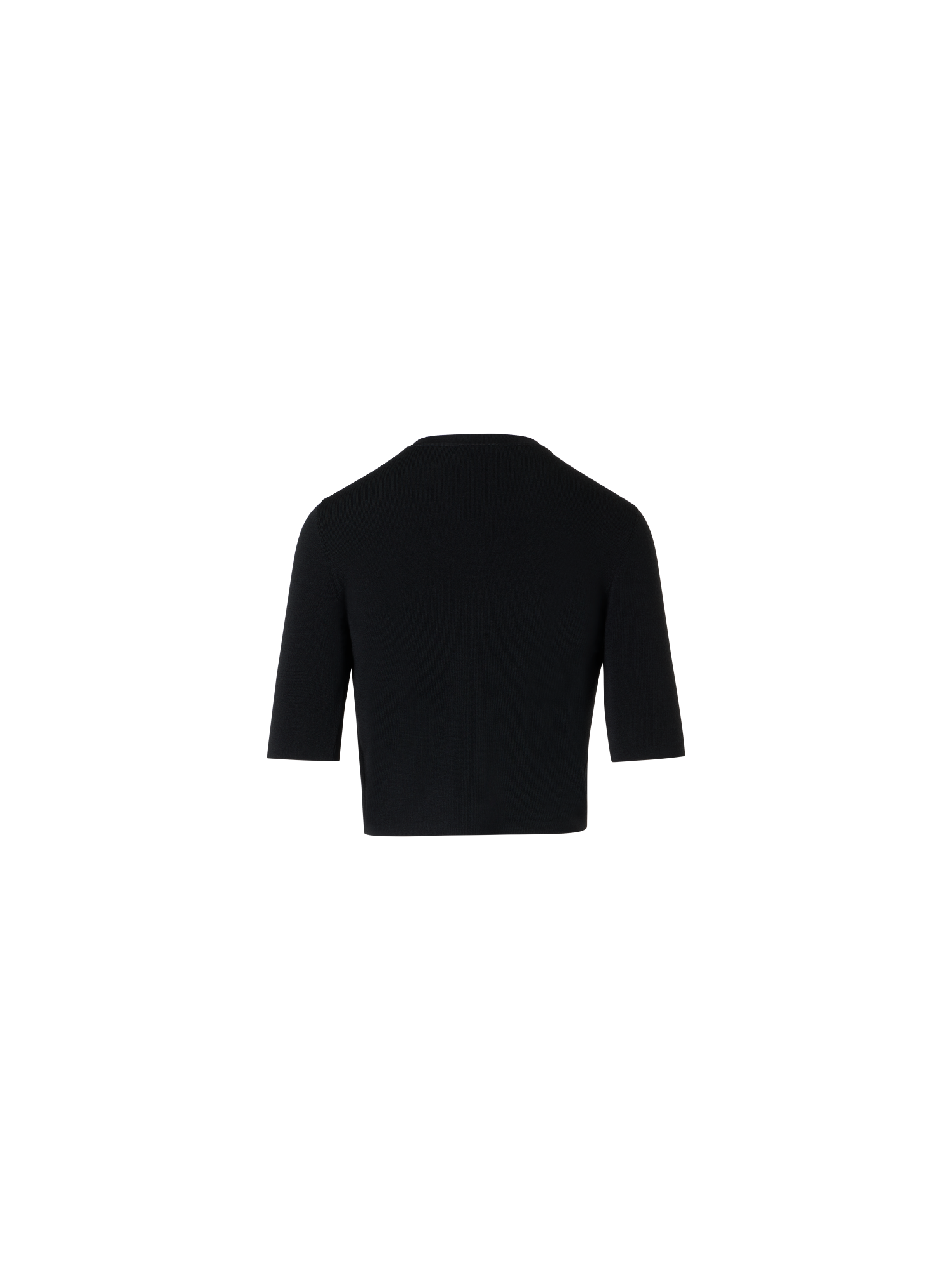 Designer Cropped Cardigan - black