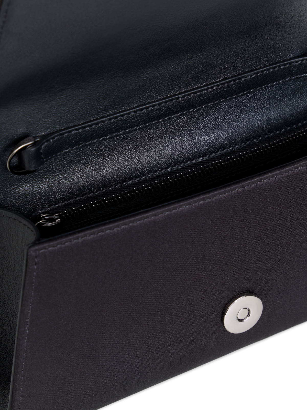 Designer Anouk Mini Trapezoid Clutch - black