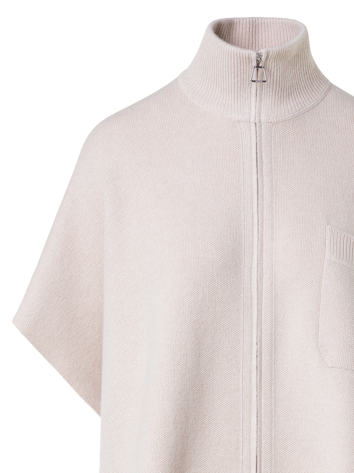 Designer Cape in 100% Cashmere Piqué - beige
