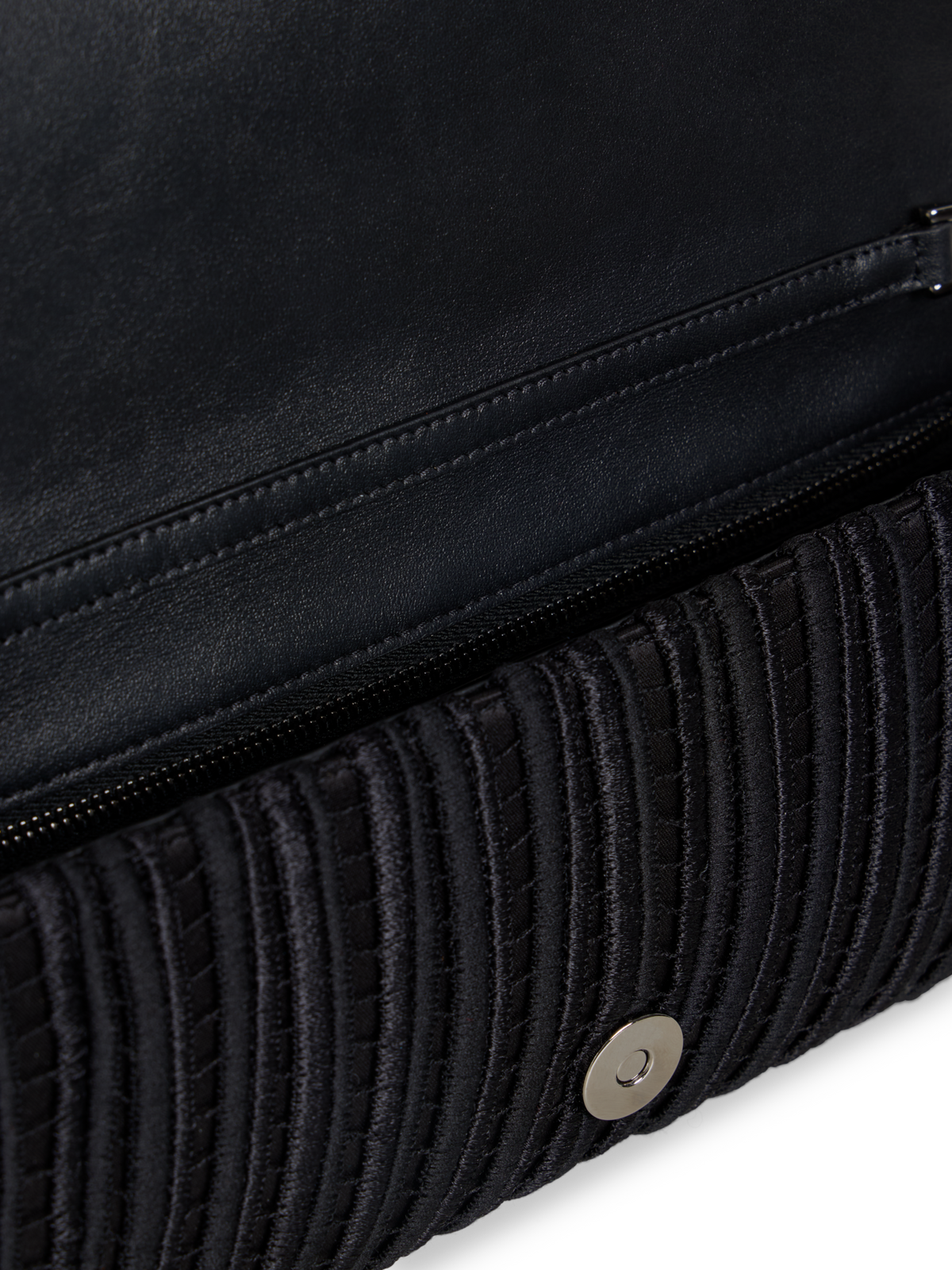 Designer Anouk Small Trapezoid Clutch - black