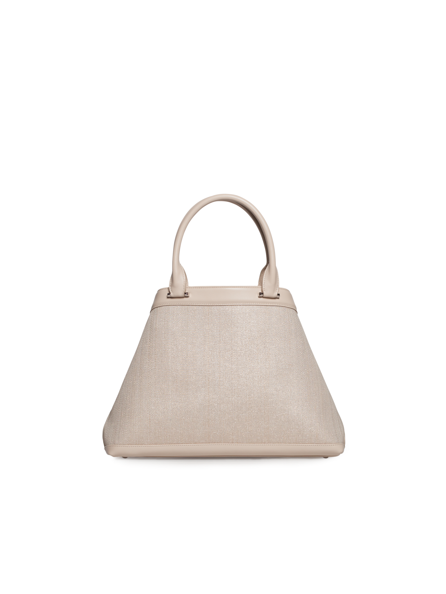 Designer Ai Small Top Handle Tote - neutral - ecru - white