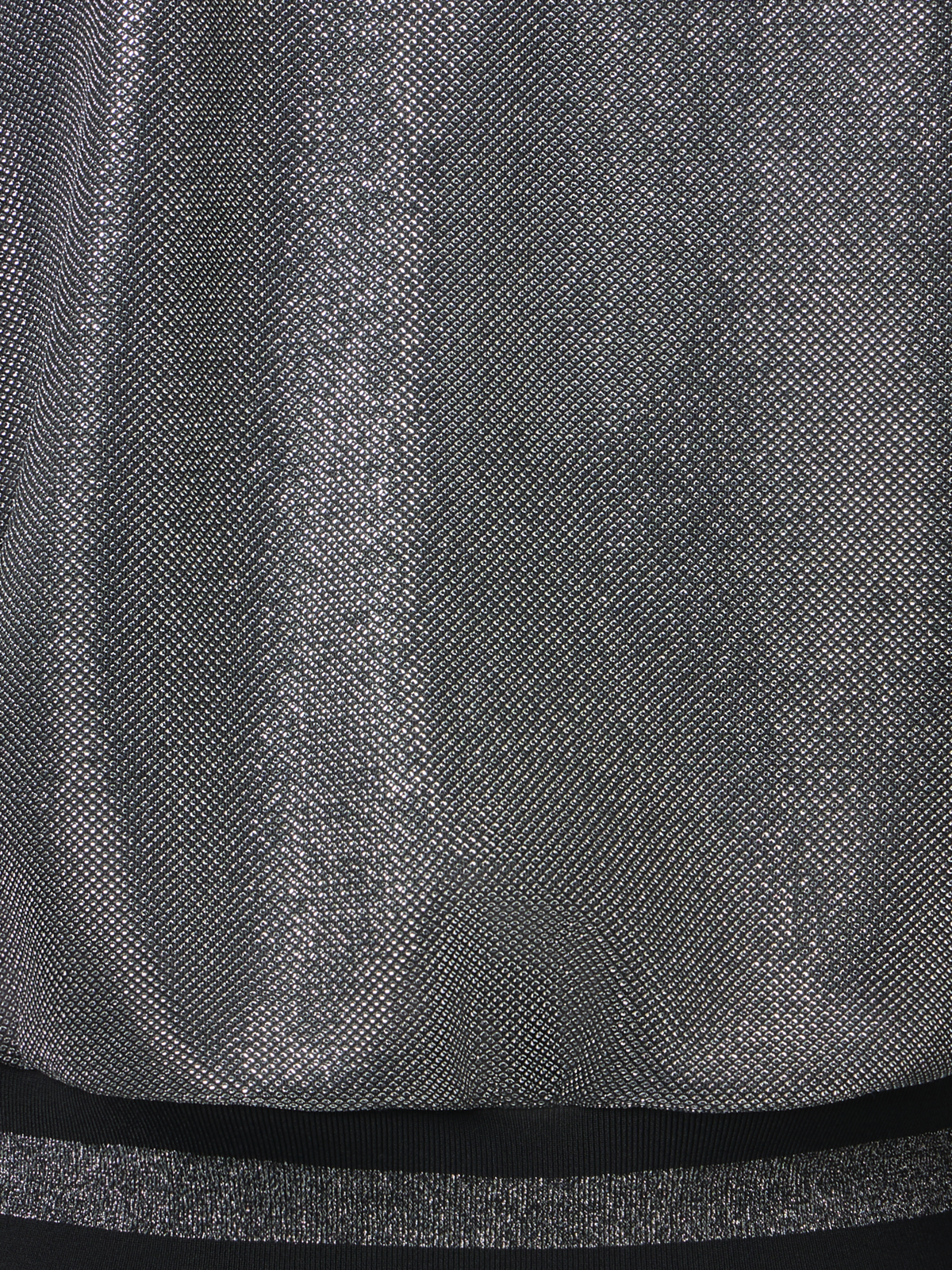 Designer Metallic Birdseye Jersey Bomber Jacket - grey