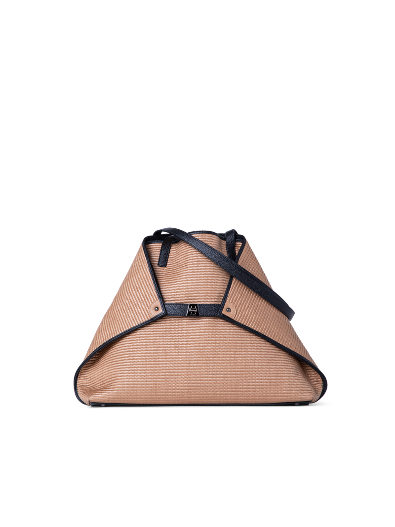 Akris Alex Medium Tote in Camel and Caramel main image 0