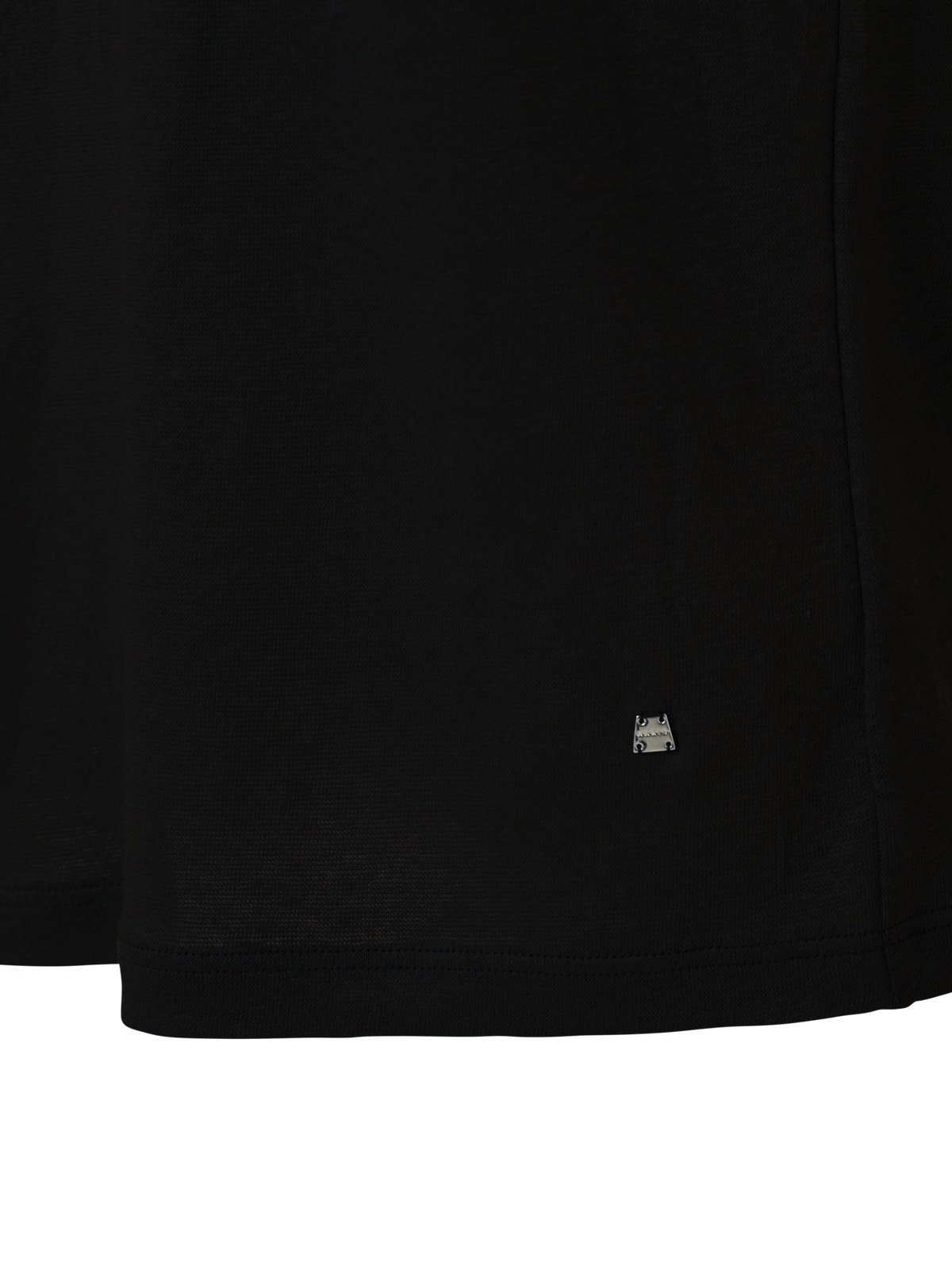 Designer Linen Jersey T-Shirt - black