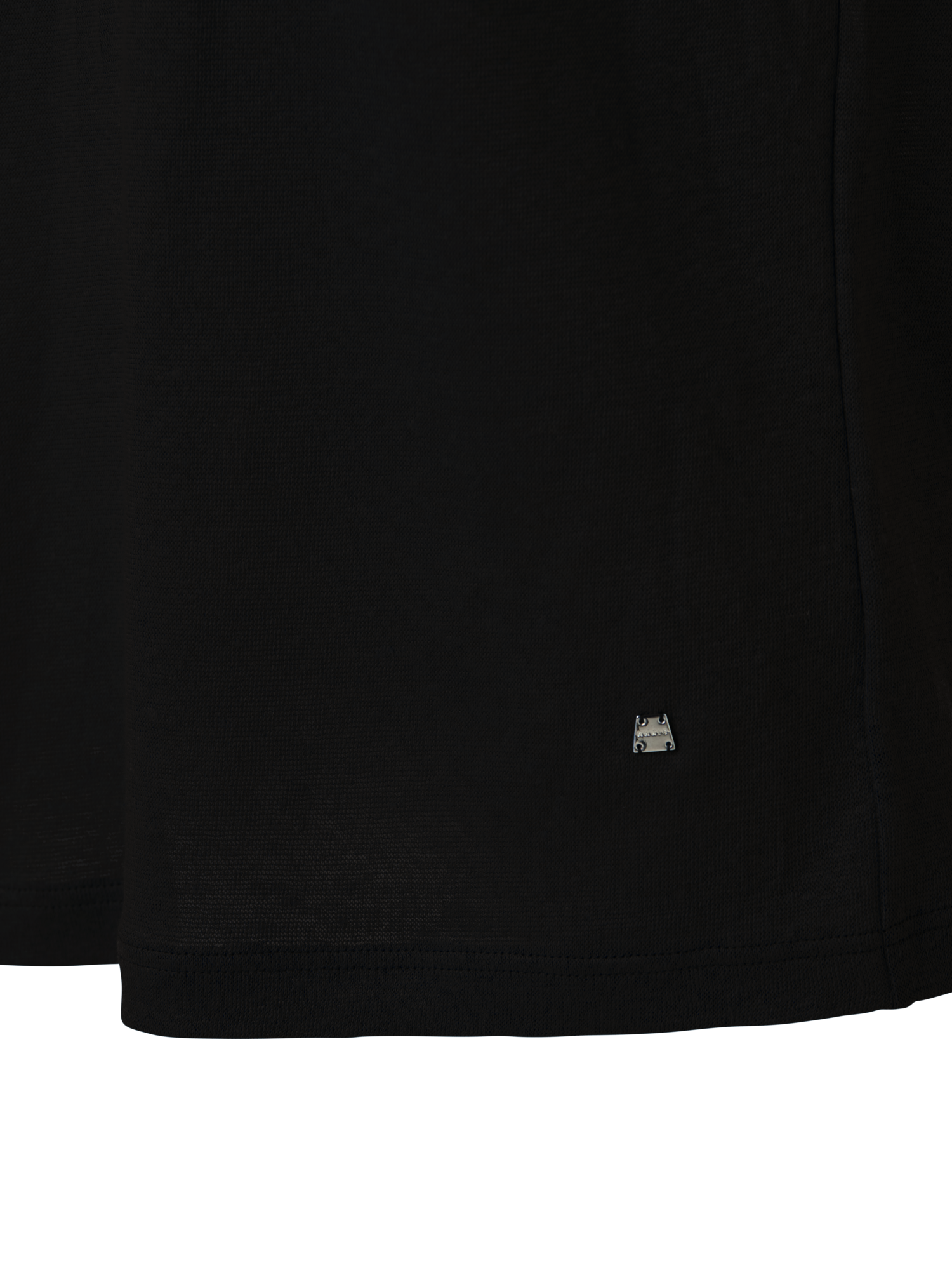 Designer Linen Jersey T-Shirt - black