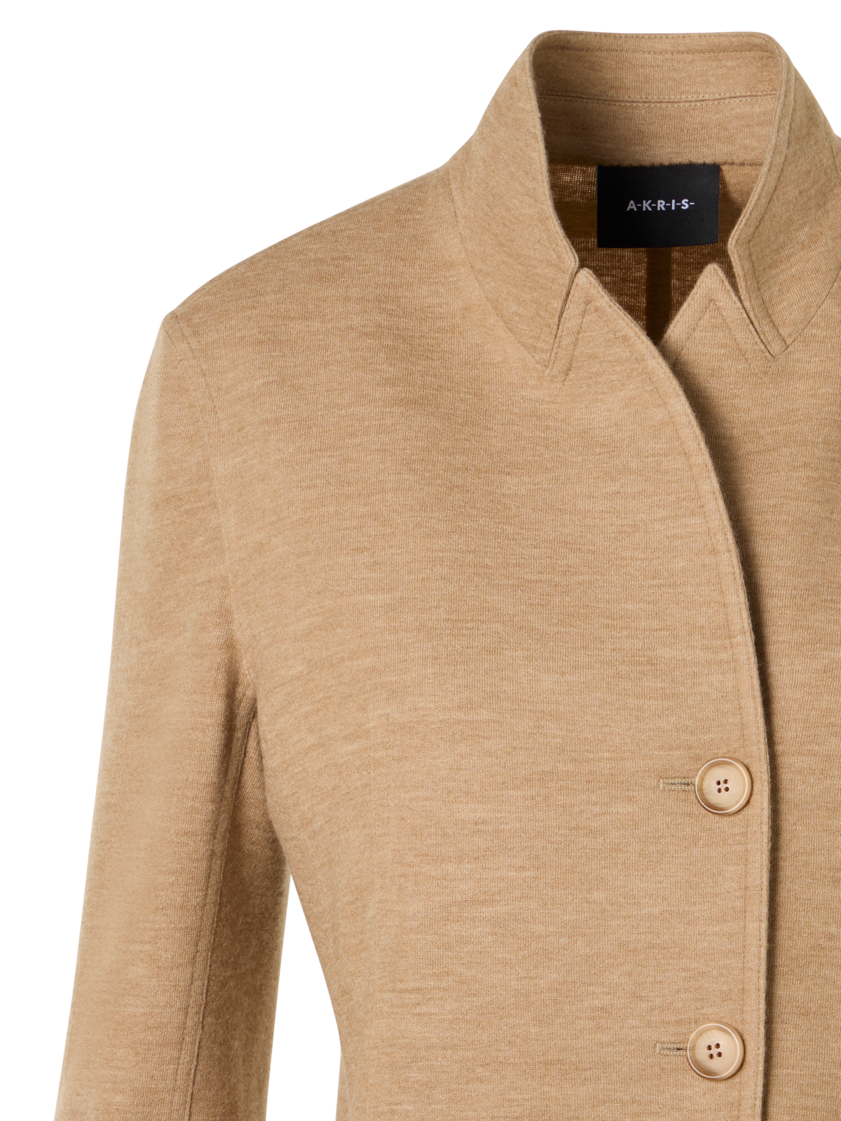 Designer Lima Short Jacket in Cashmere-Jersey - brown