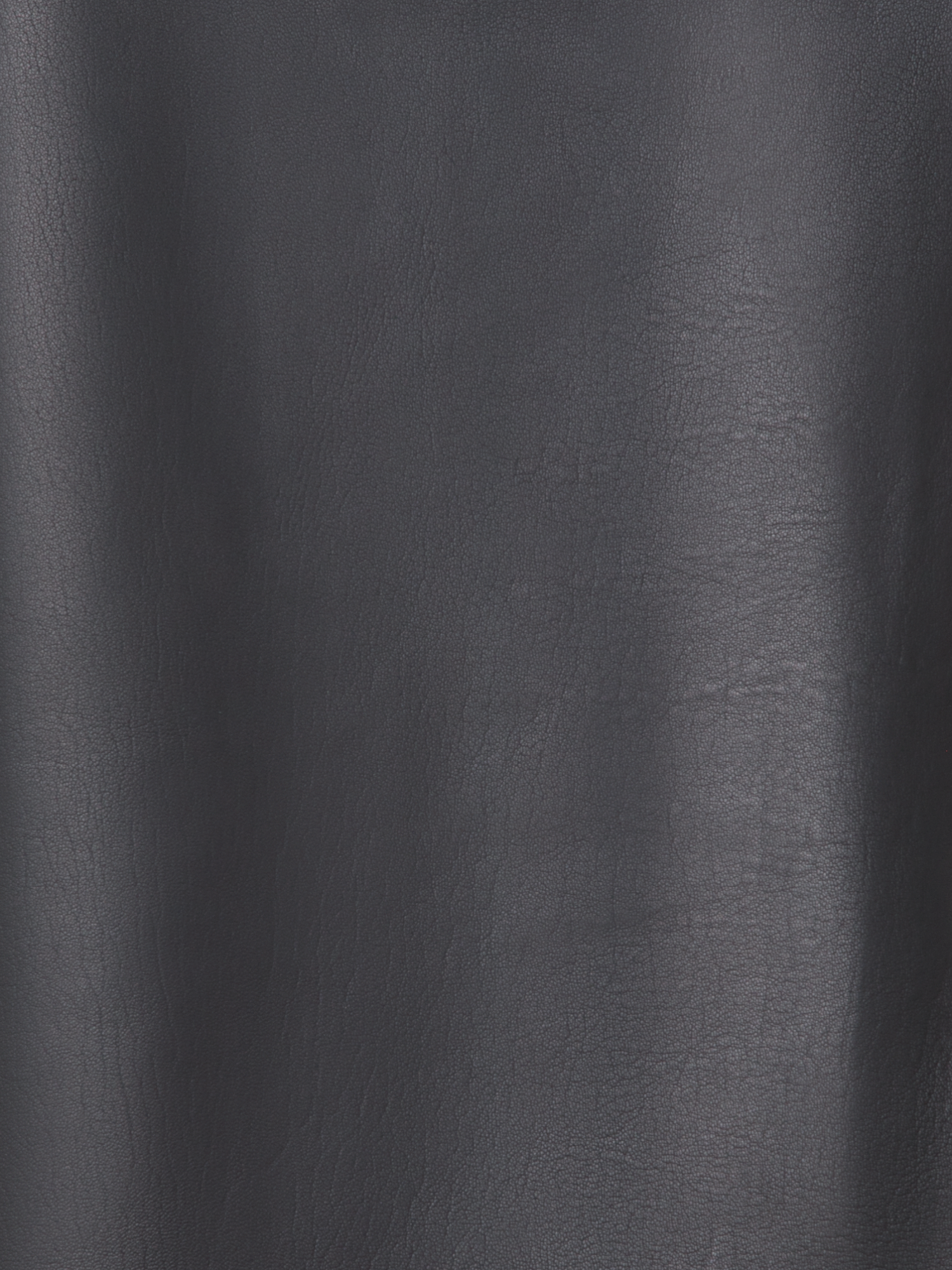 Designer Asymmetrical Trapezoid Pencil Skirt in Leather - black - neutral