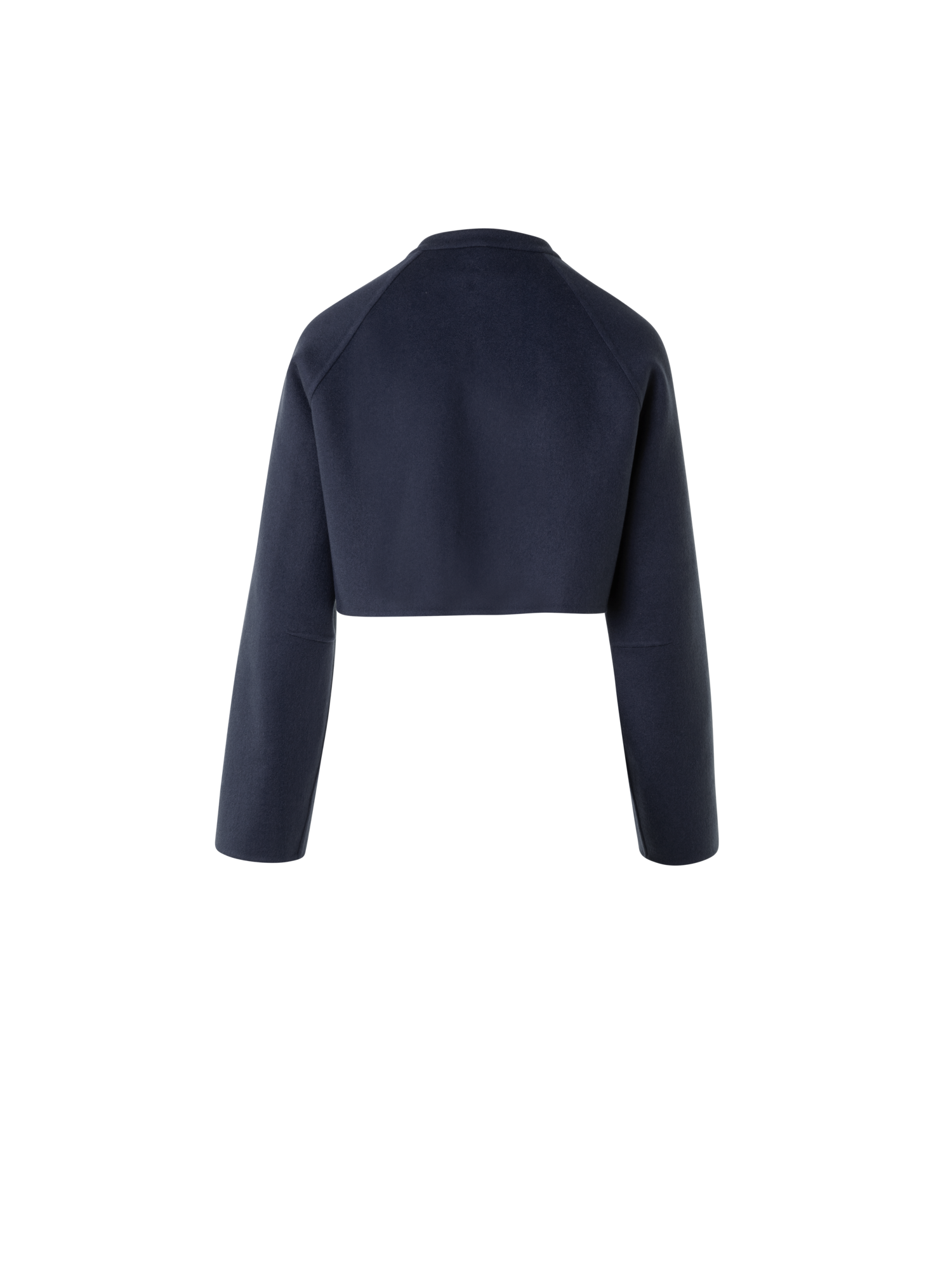 Designer Short Duo Coat - Cashmere Vest and Bolero - neutral - navy - blue