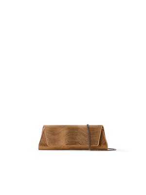 Designer Anouk Small Trapezoid Clutch - gold
