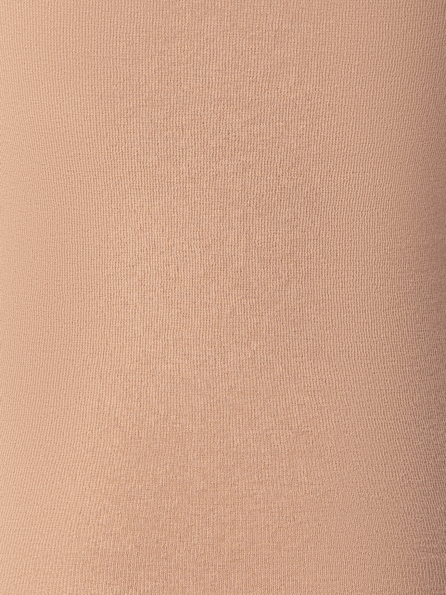 Designer Double Layered Knit Top in Sheer Cotton - neutral - pastel - beige