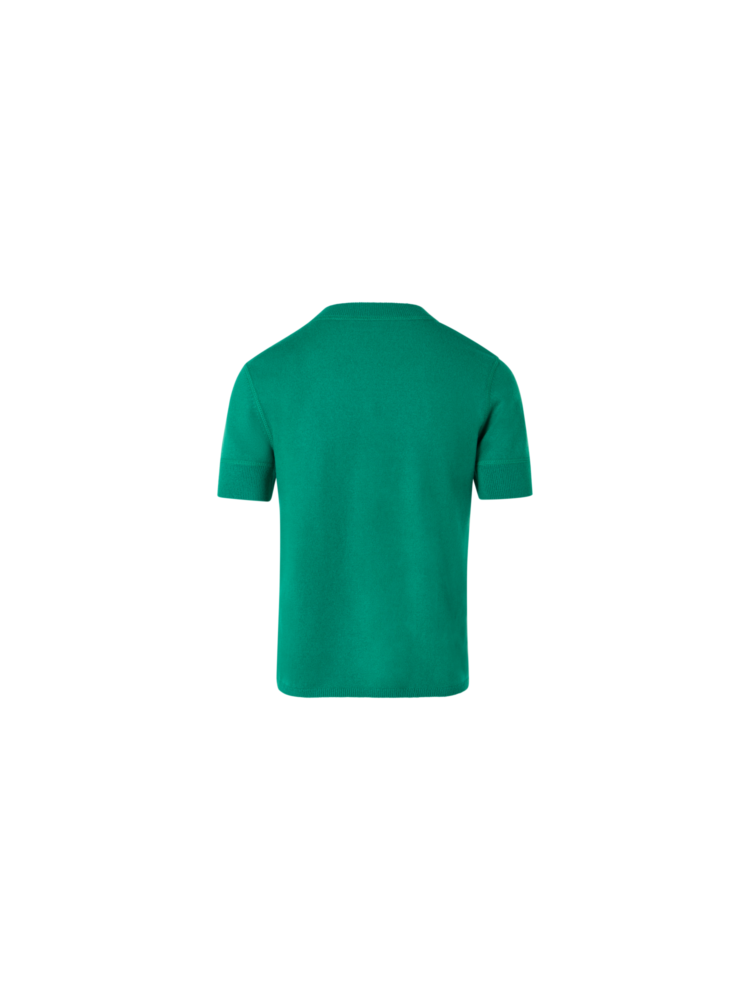 Designer Short-Sleeve Cashmere Knit Sweater - green