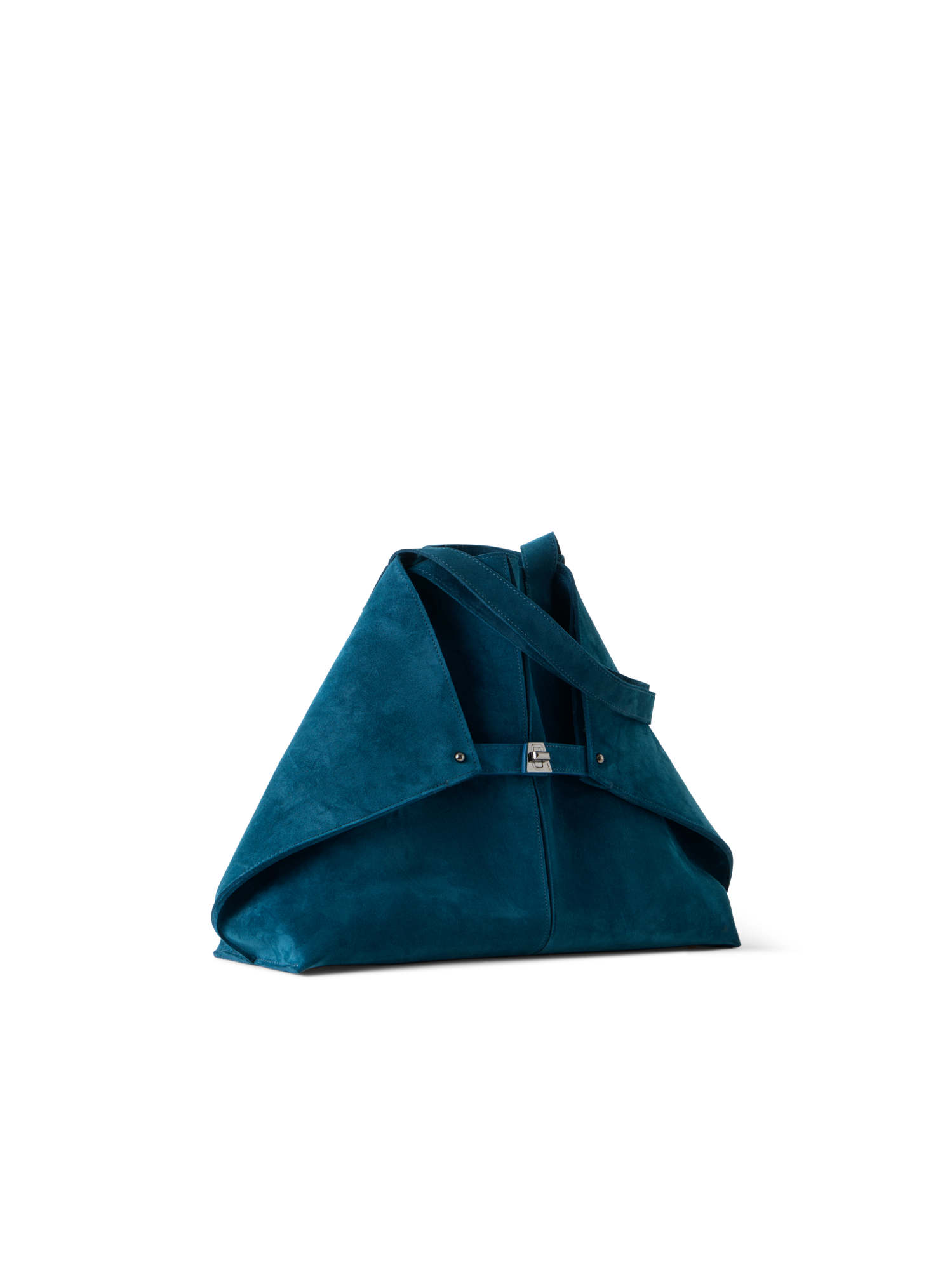 Designer Ai Medium Shoulder Tote - blue