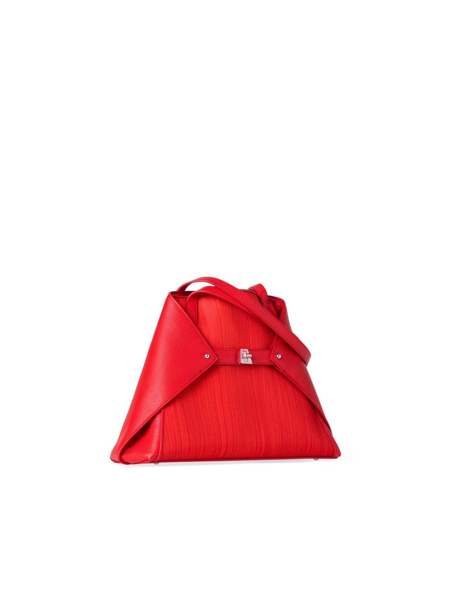 Designer Ai Small Shoulder Tote - red