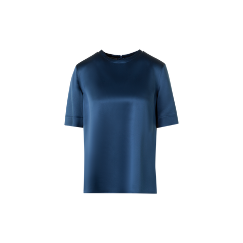 T-Shirt Blouse in Silk Satin