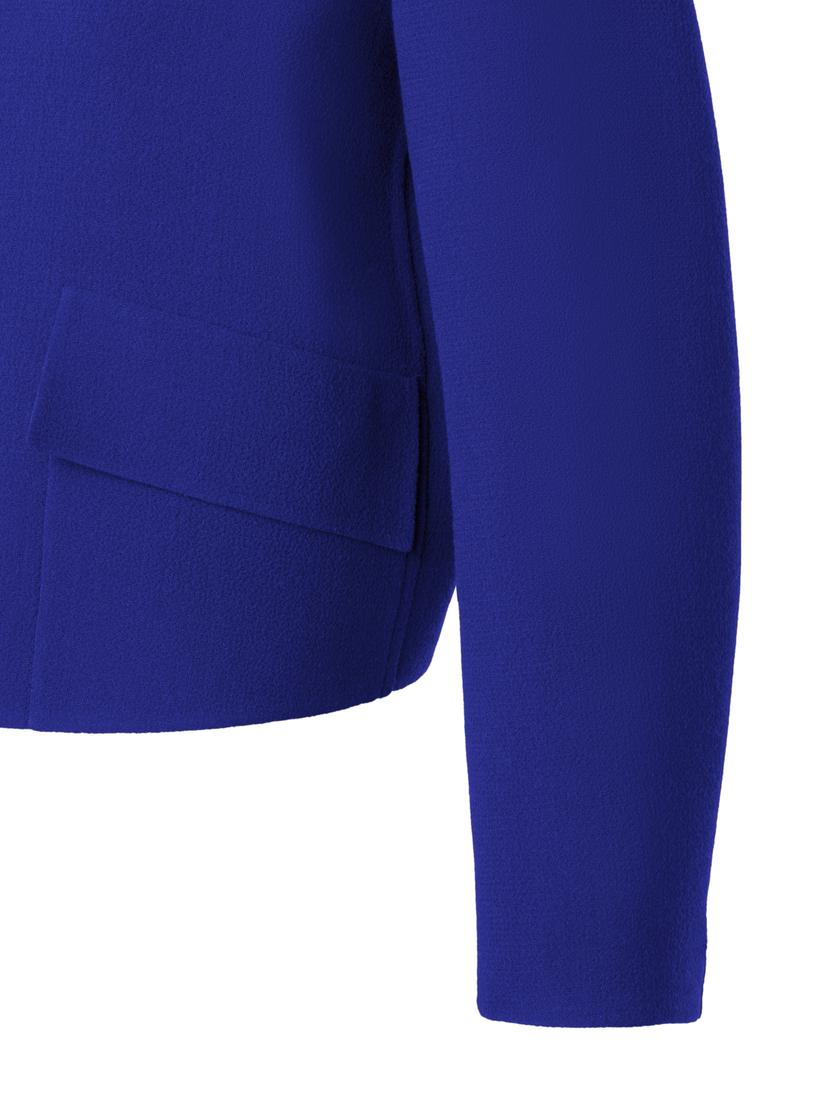 Designer Short Jacket in Wool Crêpe Double-Face - purple