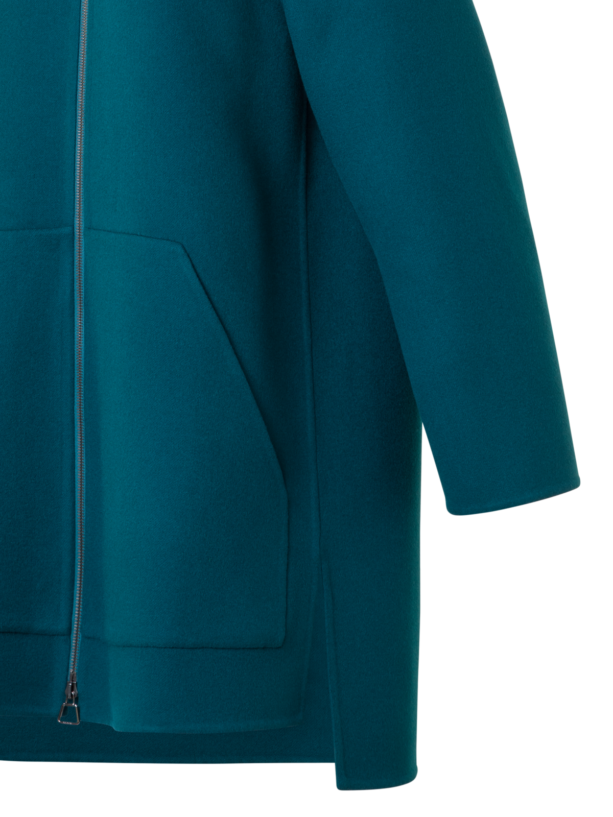 Designer Short Cashmere Double-Face Coat - green