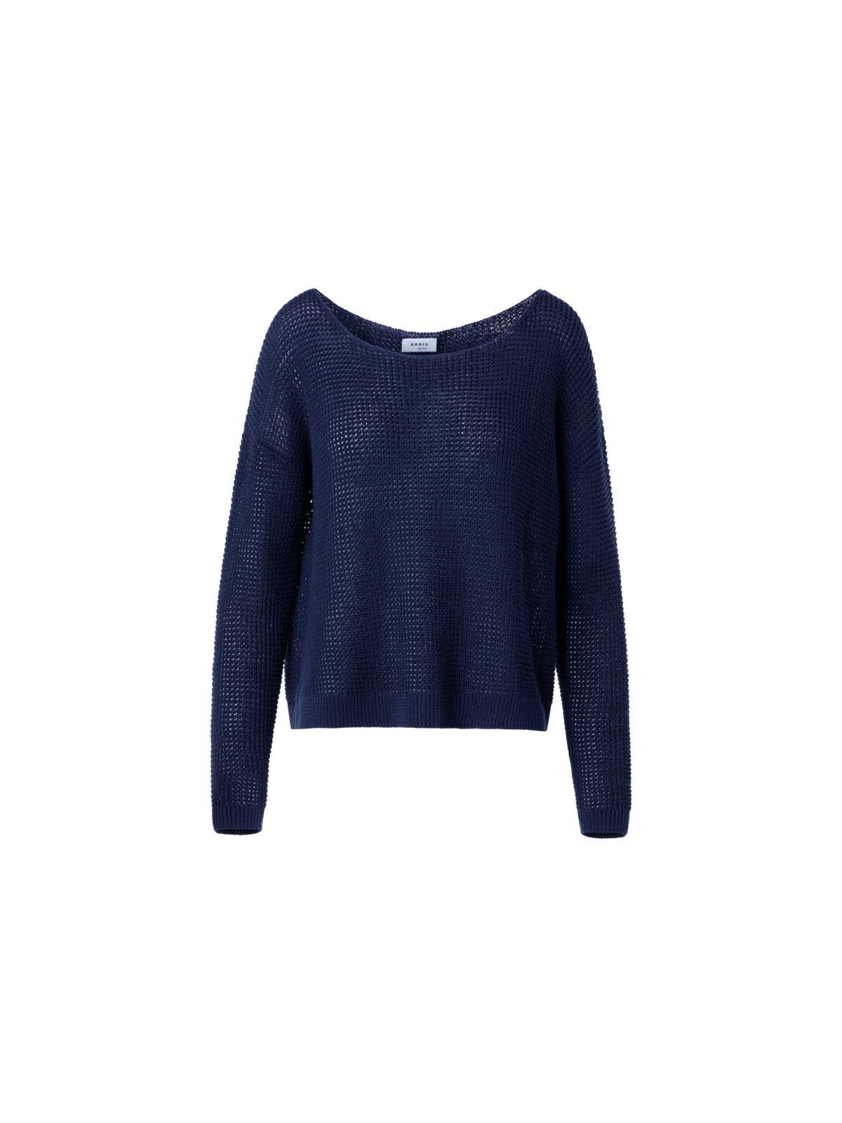 Off-Shoulder Linen-Cotton V-Neck Knit Sweater – Akris Inc. Off-Shoulder Linen-Cotton V-Neck Knit Sweater – Akris Inc.