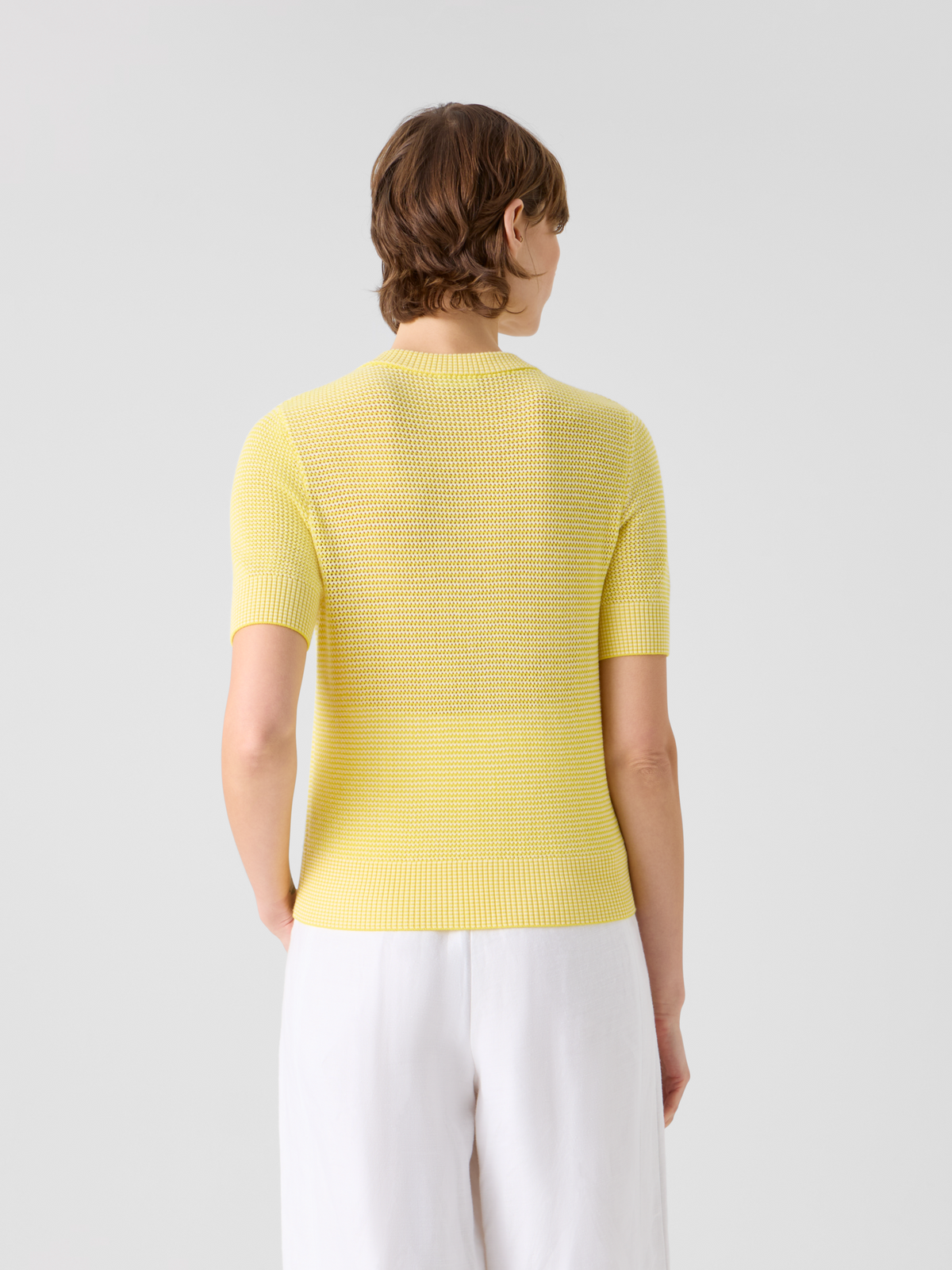 Designer Merino Wool Cropped Bolero Cardigan - yellow #editorial