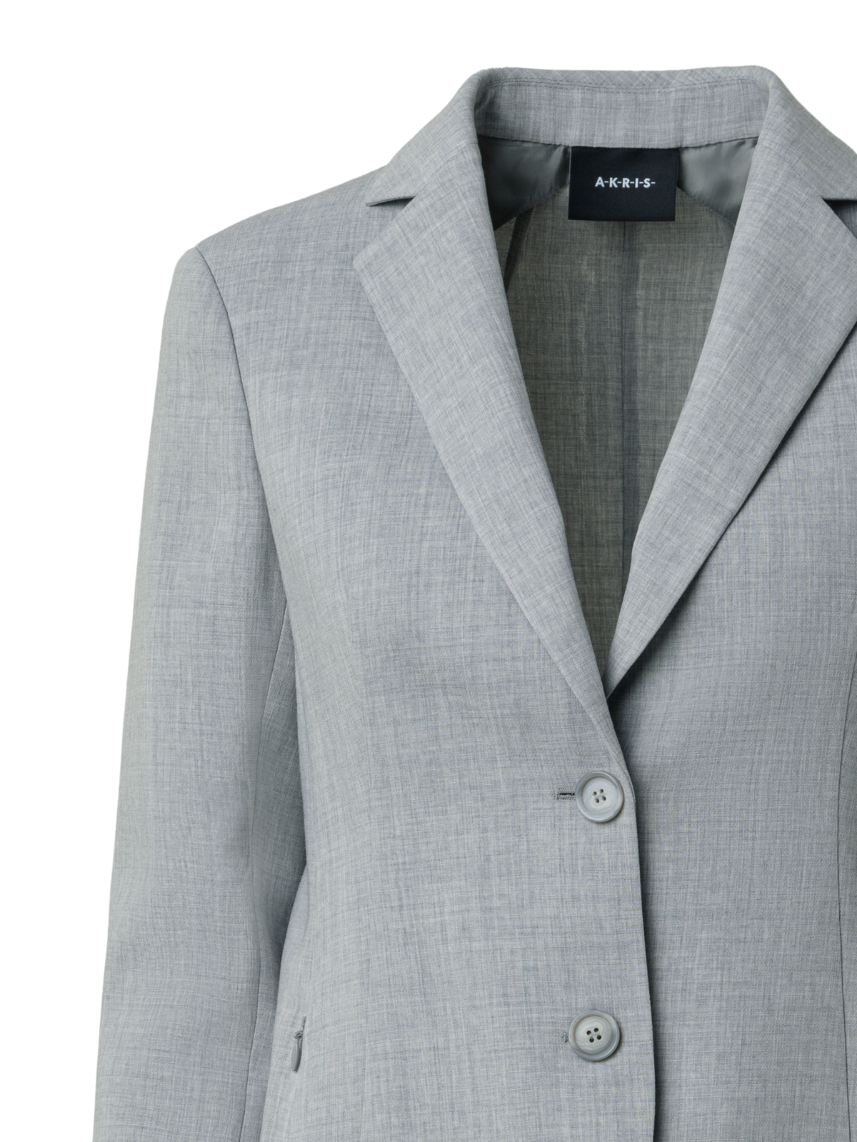Designer Jacket from Wool Double-Face Stretch - grey