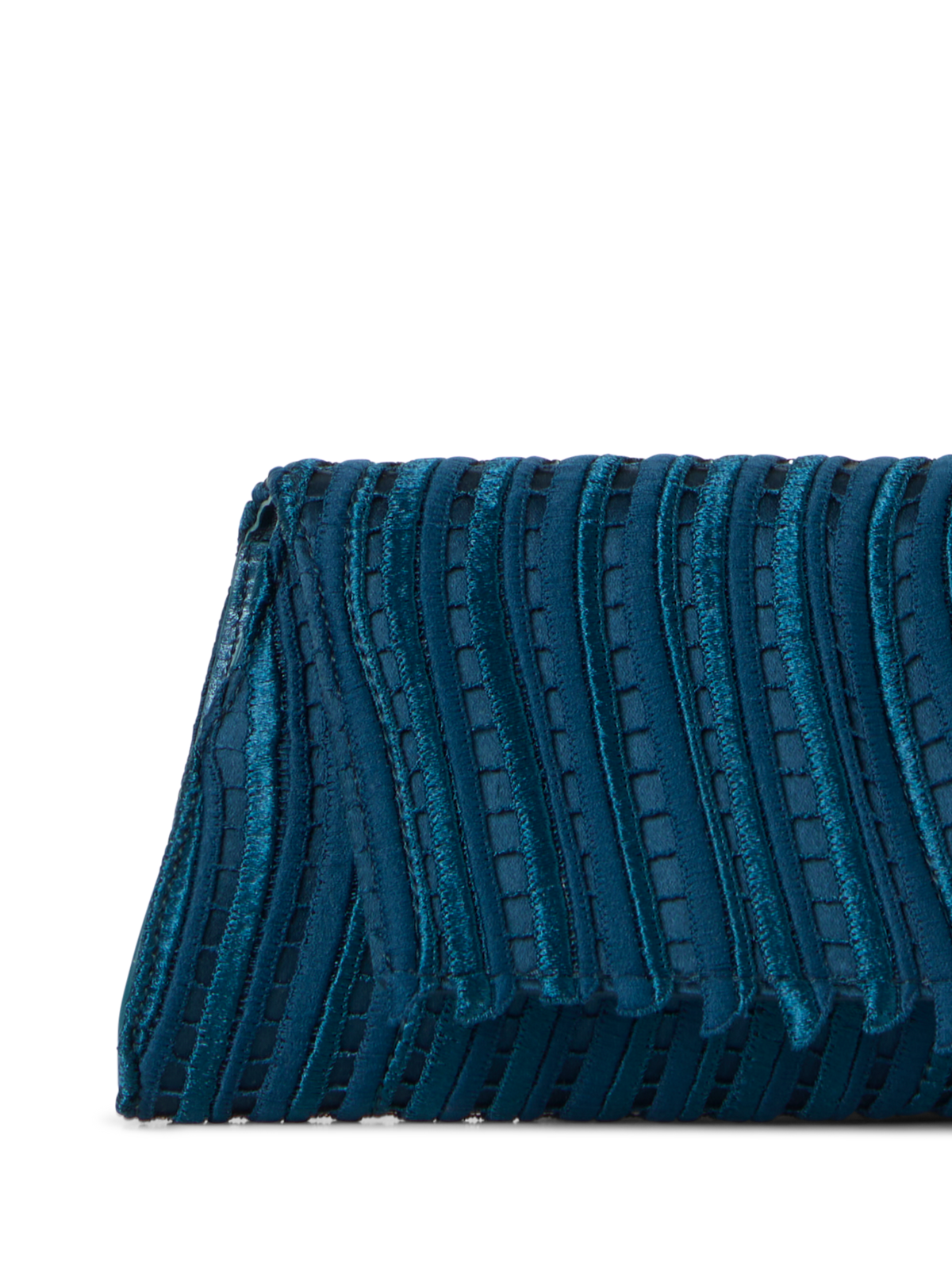 Designer Anouk Small Trapezoid Clutch - blue