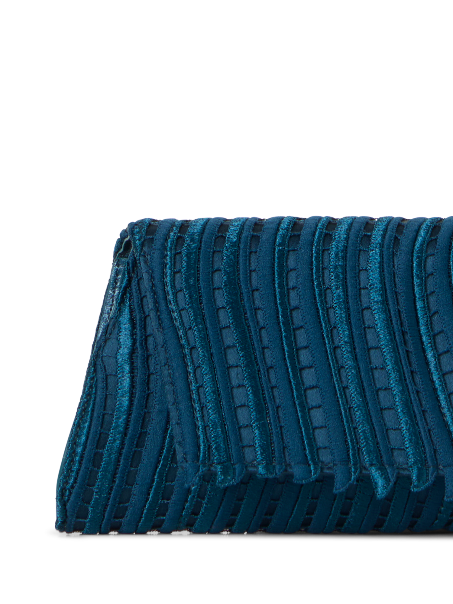 Designer Anouk Small Trapezoid Clutch - blue