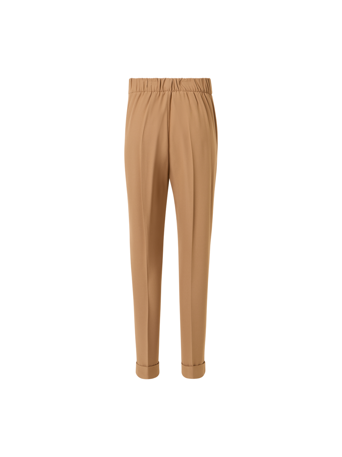 Designer Chris Tapered Pants in Acetate-Viscose Crêpe - brown