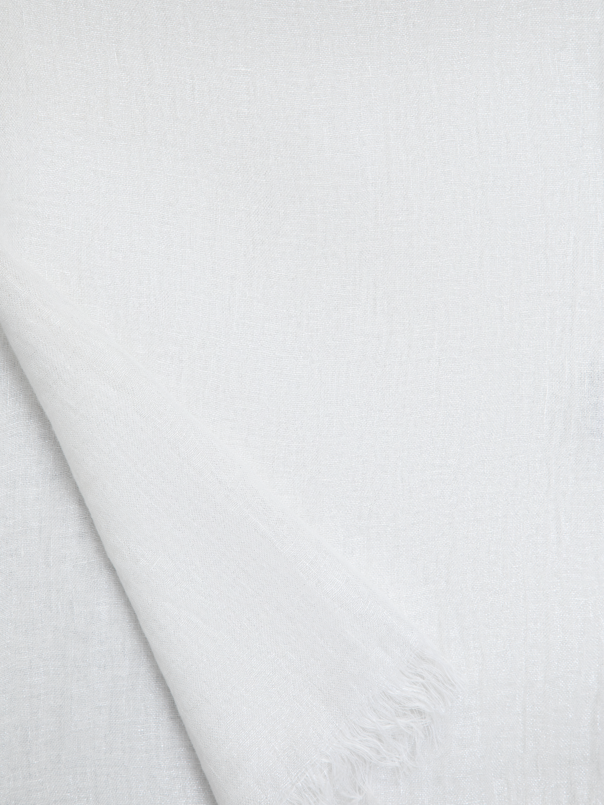 Designer Linen Scarf - neutral - white