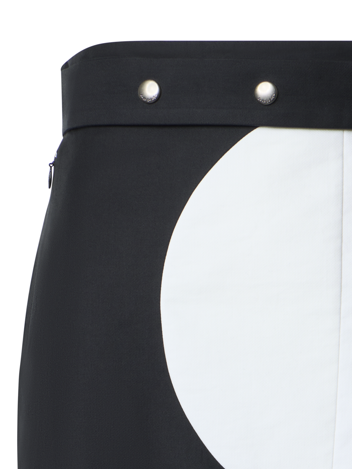 Designer Midi Skirt with Wrap Look and Cloud Print - multicolor