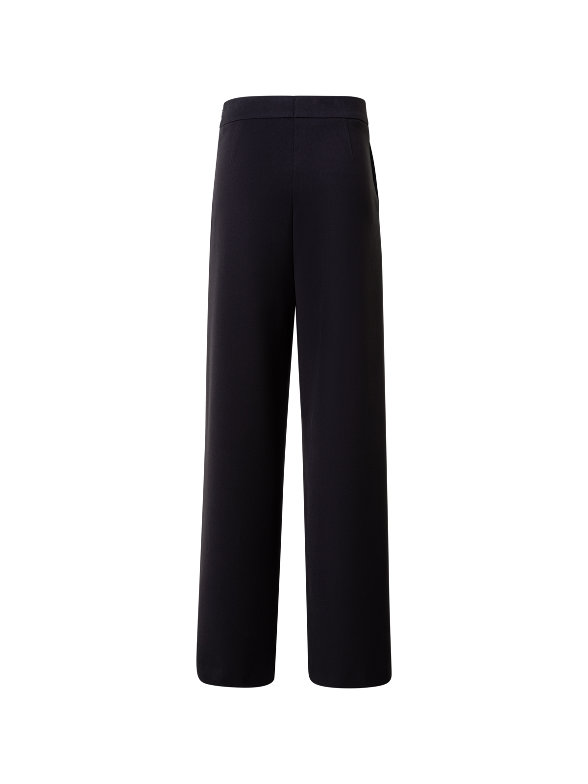 Designer Wide Pleated Techno Stretch Pants - neutral - black