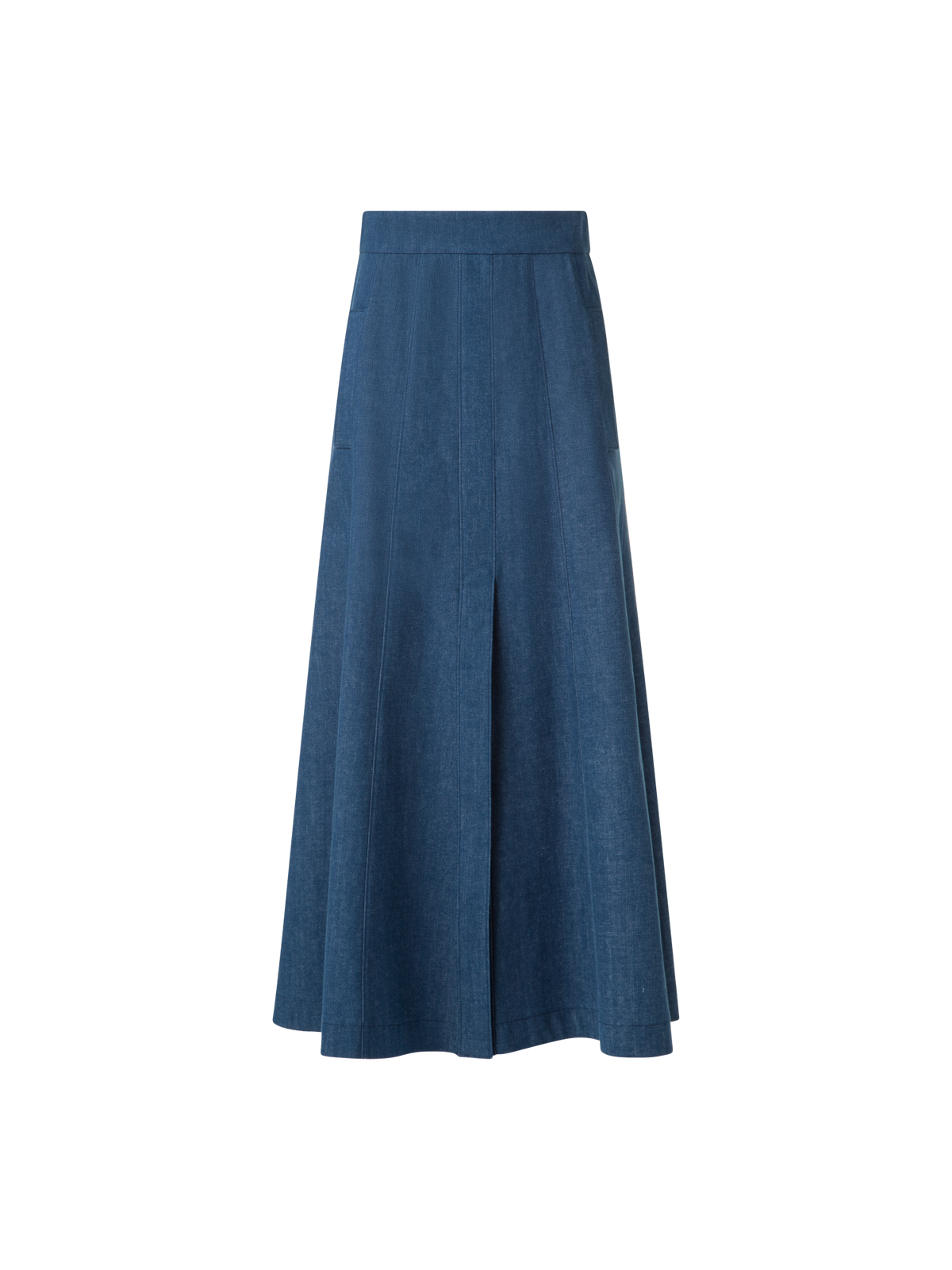 A-Line Cotton Denim Midi Skirt – Akris