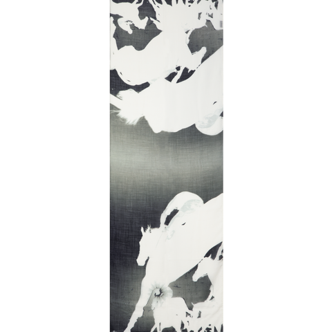 Scarf Cashmere Silk Turf Print