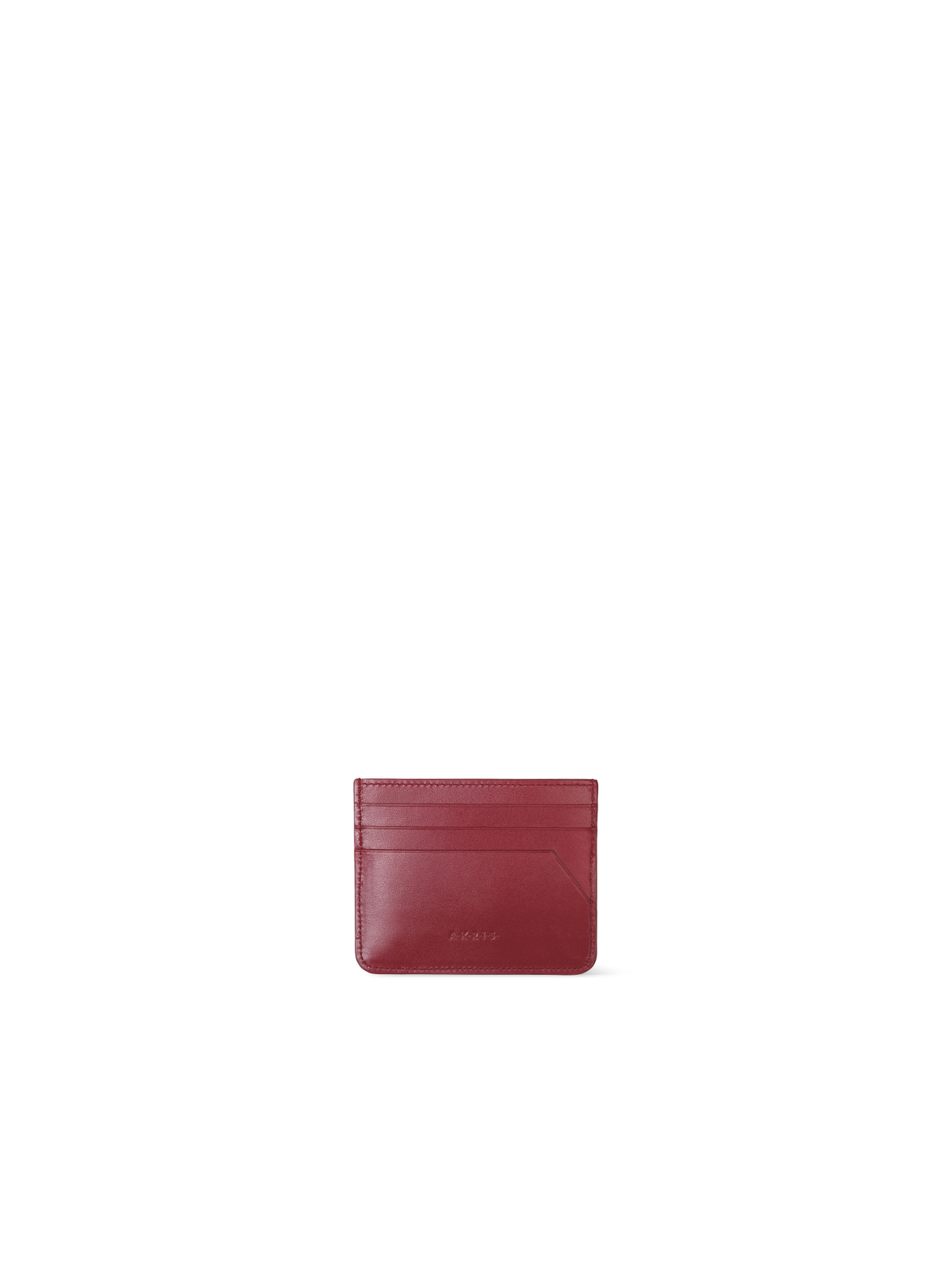 Designer Card Holder in Horsehair - wine - red