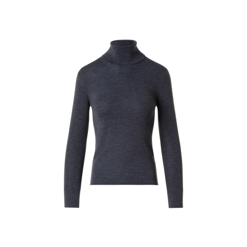 Merino Wool Turtle Neck Pullover