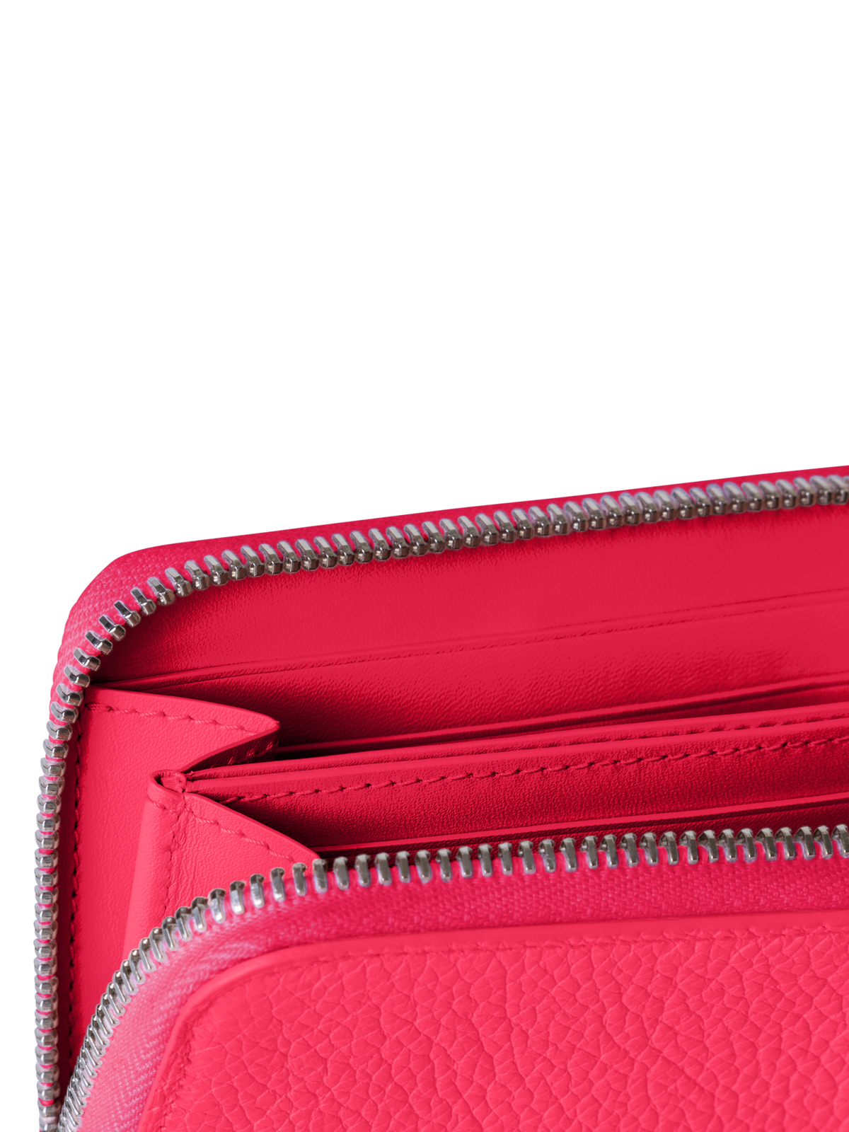 Designer Small Zip Around Wallet - neutral - blue - beige - red - pink