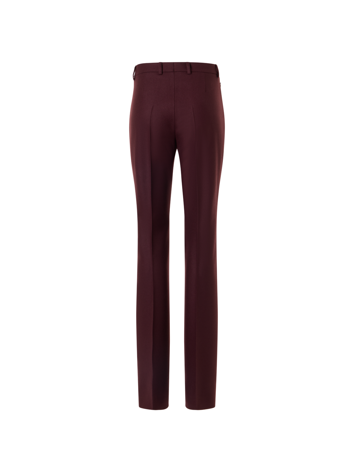 Designer Bootcut Pants in Wool Stretch Flannel - red