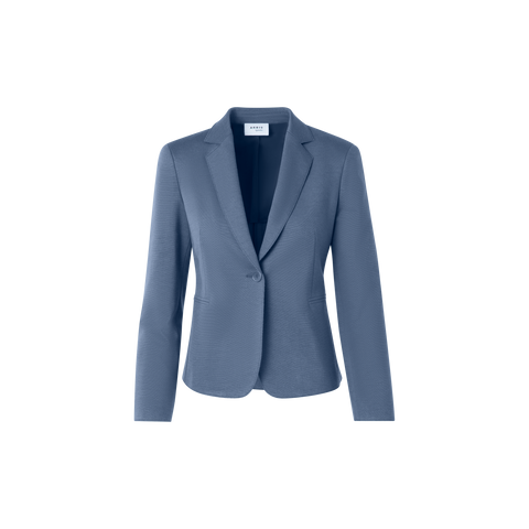 Fitted Single-Button Jersey Blazer