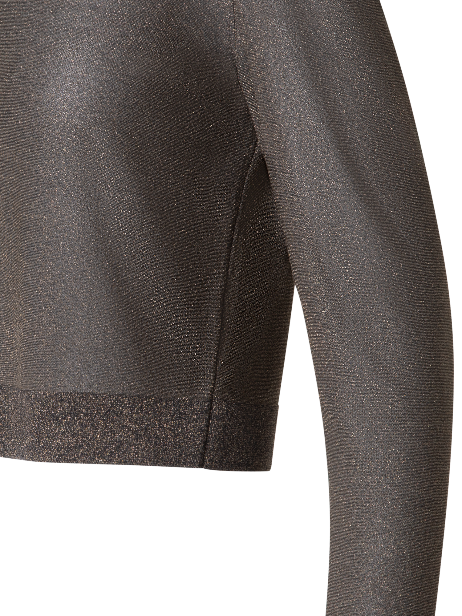 Designer Silk Cardigan with Golden Lurex - black - gold