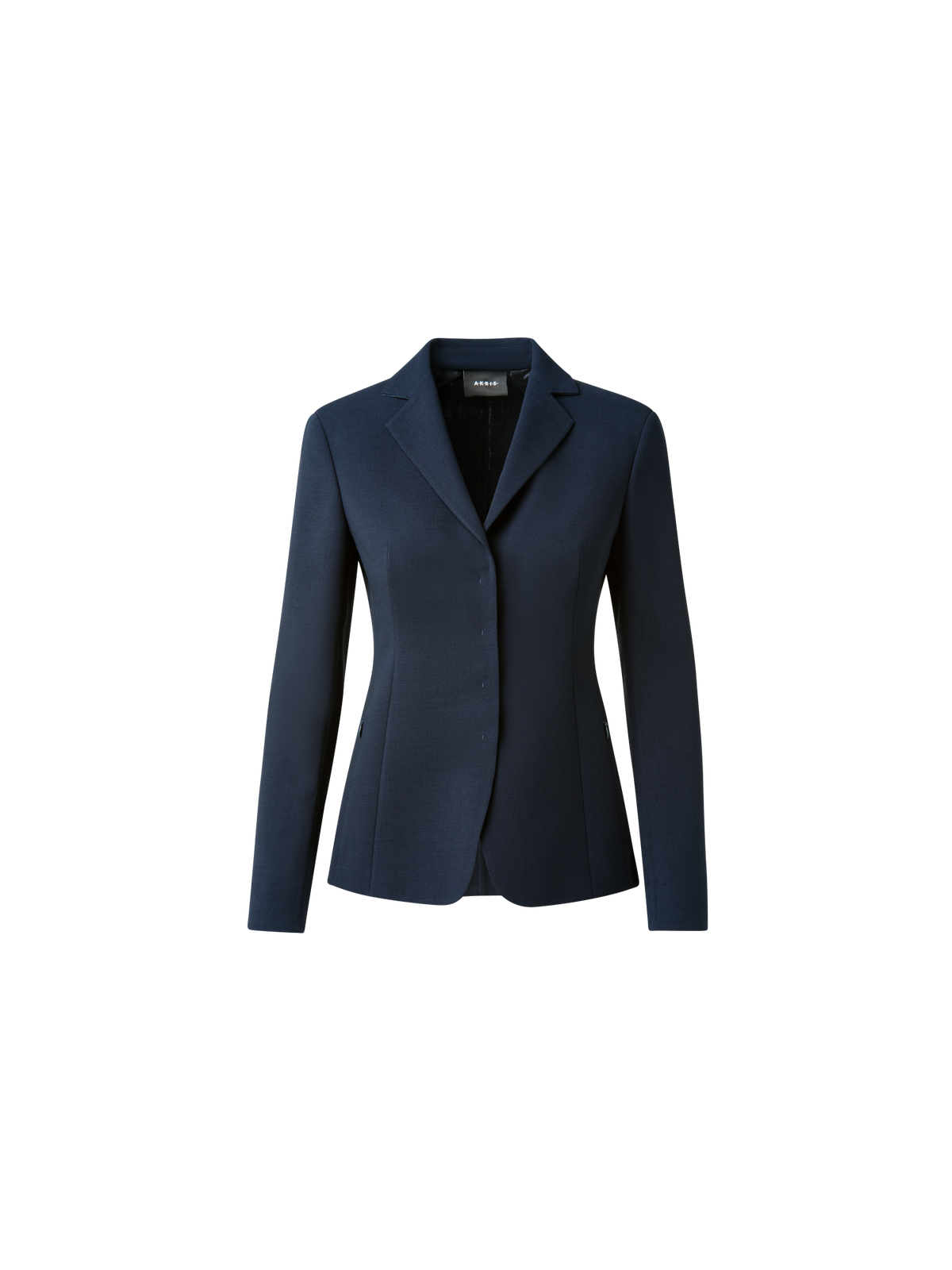 Wool Double-Face Blazer with Leather Collar – Akris