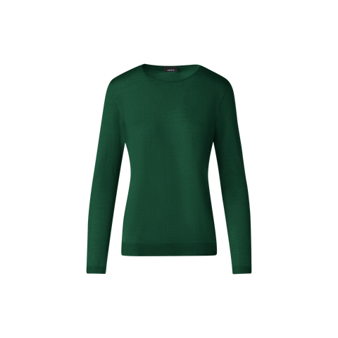 Seamless Crew Neck Sweater in Cashmere Silk