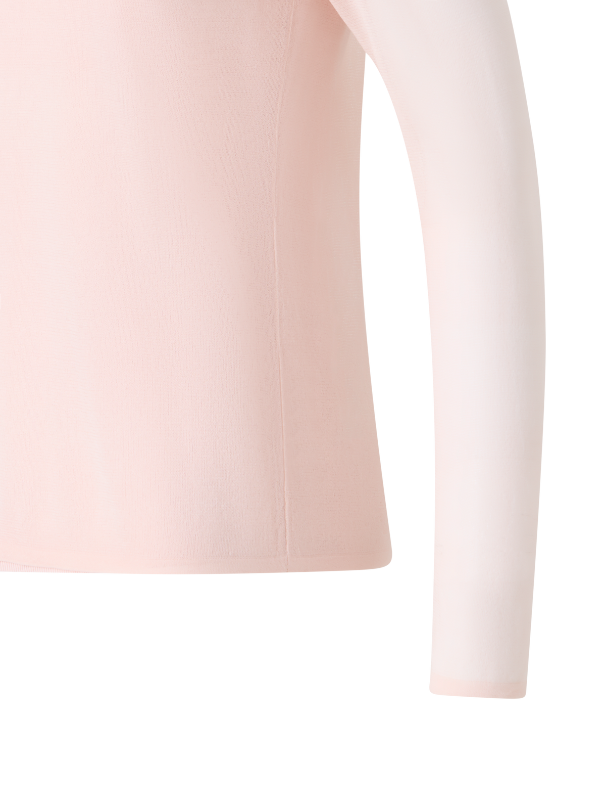 Designer Sheer Silk Sweater with Slip Top - pastel - pink